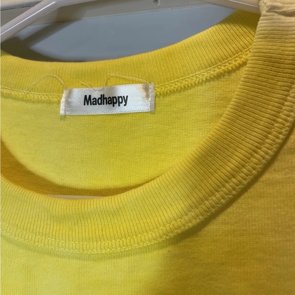 Madhappy Snapchat Collab T Shirt Tie Die Yellow White Read Description NEW Large - Picture 4 of 9